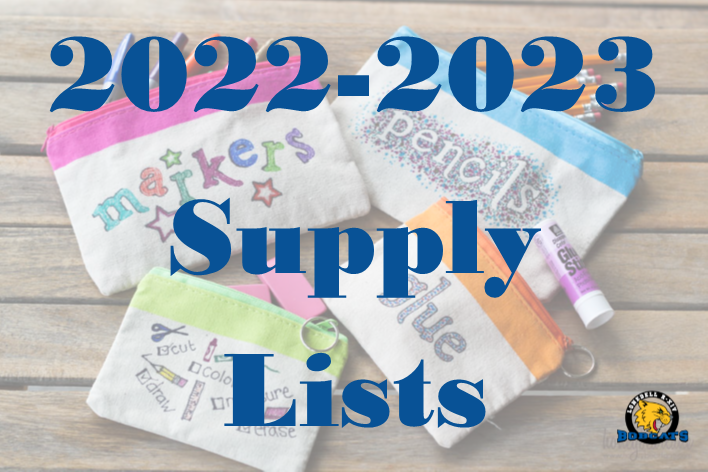 2022-2023 Supply Lists